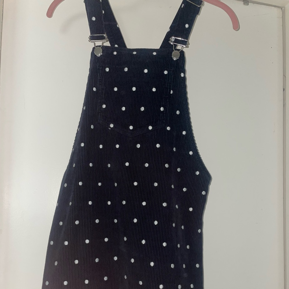 Polka dot overall/dress
